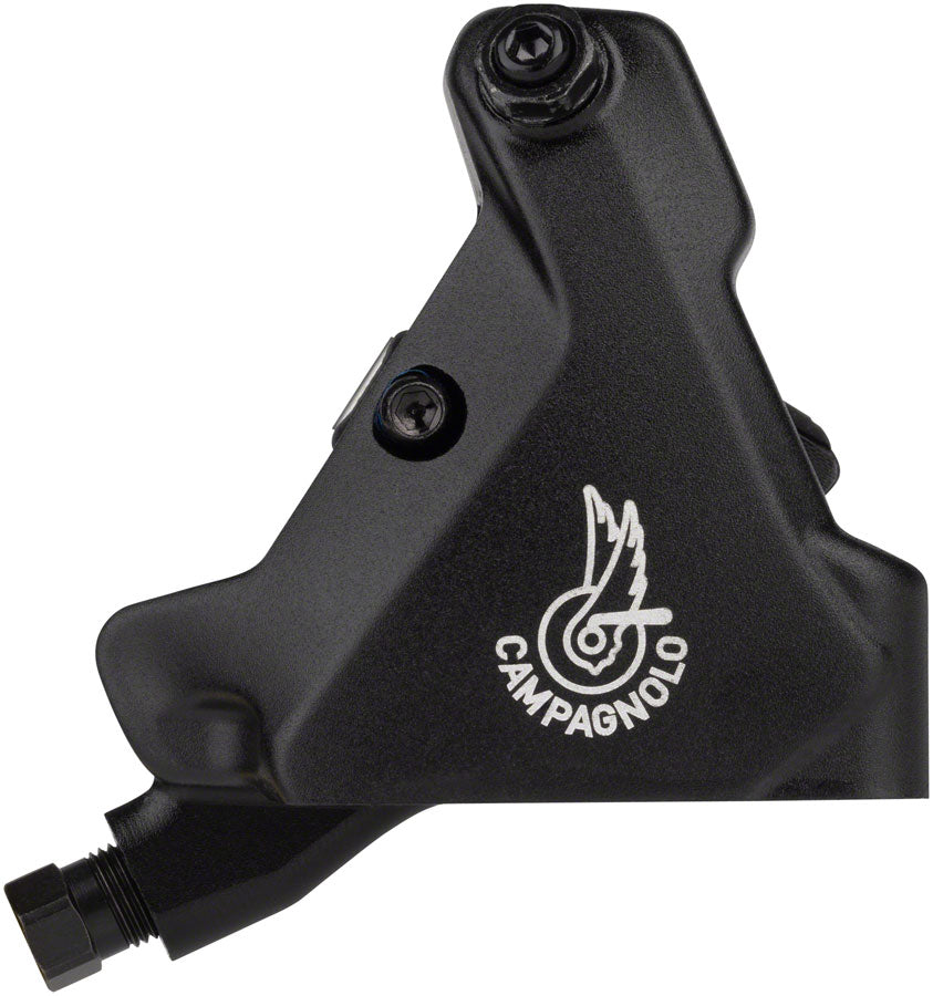 Campagnolo Super Record Ergopower Hydraulic Brake/Shift Lever and Disc Caliper - Left/Front, 12-Speed, 140mm Flat Mount Caliper, Black