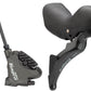 Shimano Tiagra ST-4725/BR-4770 Mechanical Shift/Hydraulic Brake Lever and Caliper - Rear, Flat Mount, Finned Resin Pads, Black