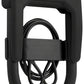 Hiplok DXC Wearable U-Lock - 3.34 x 5.9", Keyed, Includes 1m Cable, Black