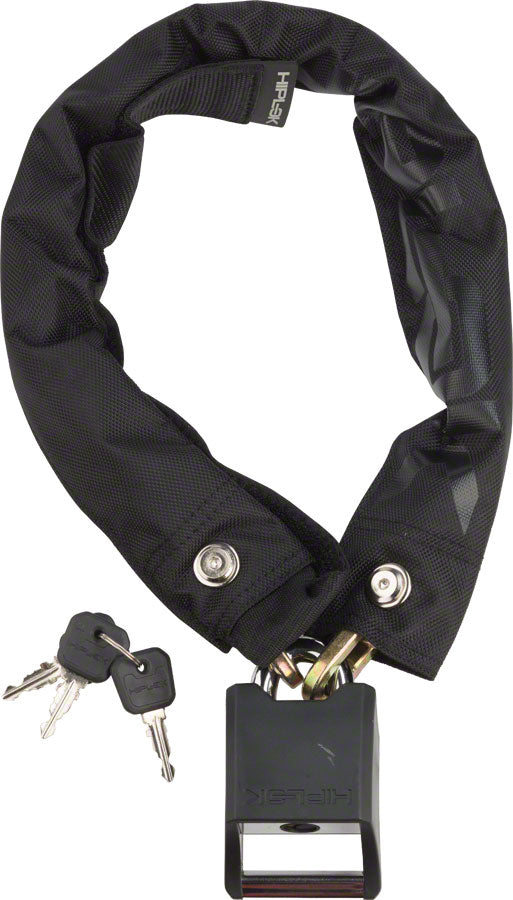 Hiplok Original Wearable Hardened Steel Chain Lock: 8mm Chain, Black