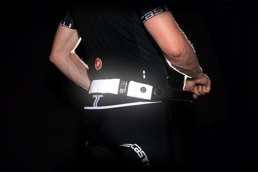 Hiplok LITE Superbright Wearable Hardened Steel Chain Lock: 8mm, White Reflective