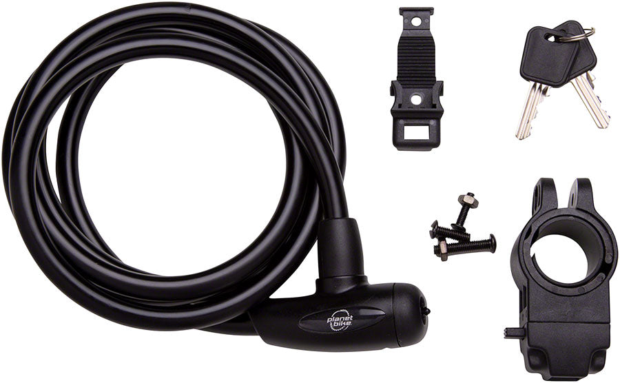 Planet Bike Day Tripper Cable Lock Cable Lock - Keyed, With Bracket