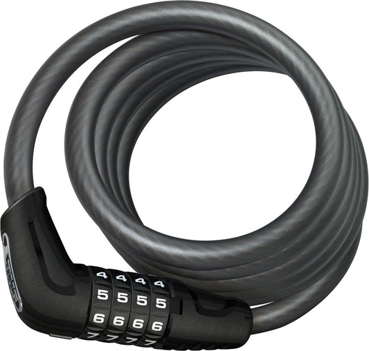 ABUS Numero 5510C  Cable Lock -Combination, 180cmx10mm With SR (Selle Royal) Mount, Black