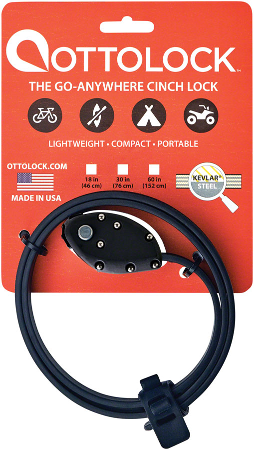 OTTOLOCK Cinch Lock: 60", Stealth Black