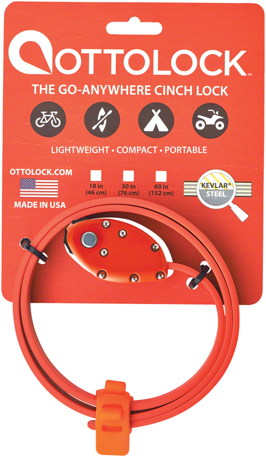 OTTOLOCK Cinch Lock: 30", Otto Orange