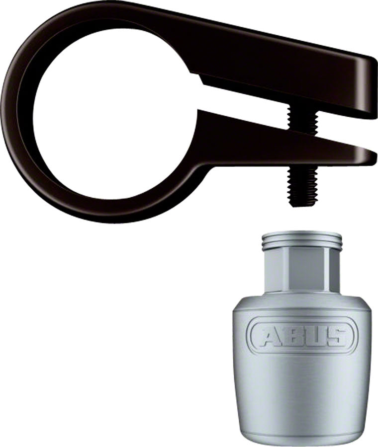 ABUS Nutfix Seatpost Clamp/Lock: 28.6, Silver