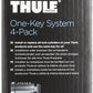 Thule 450400 One-Key Lock System 4 Pack