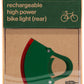 Bookman Curve Taillight - Rechargable, Green