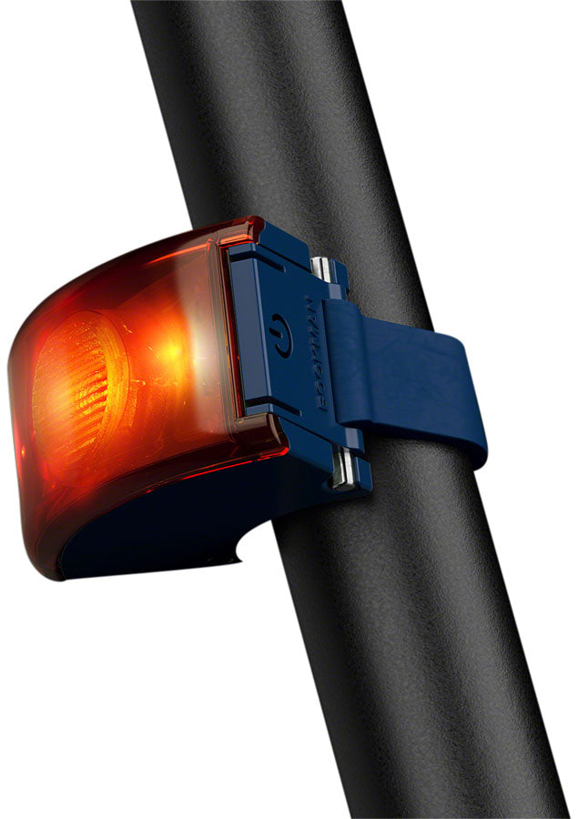 Bookman Curve Taillight - Rechargable, Blue