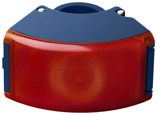 Bookman Curve Taillight - Rechargable, Blue