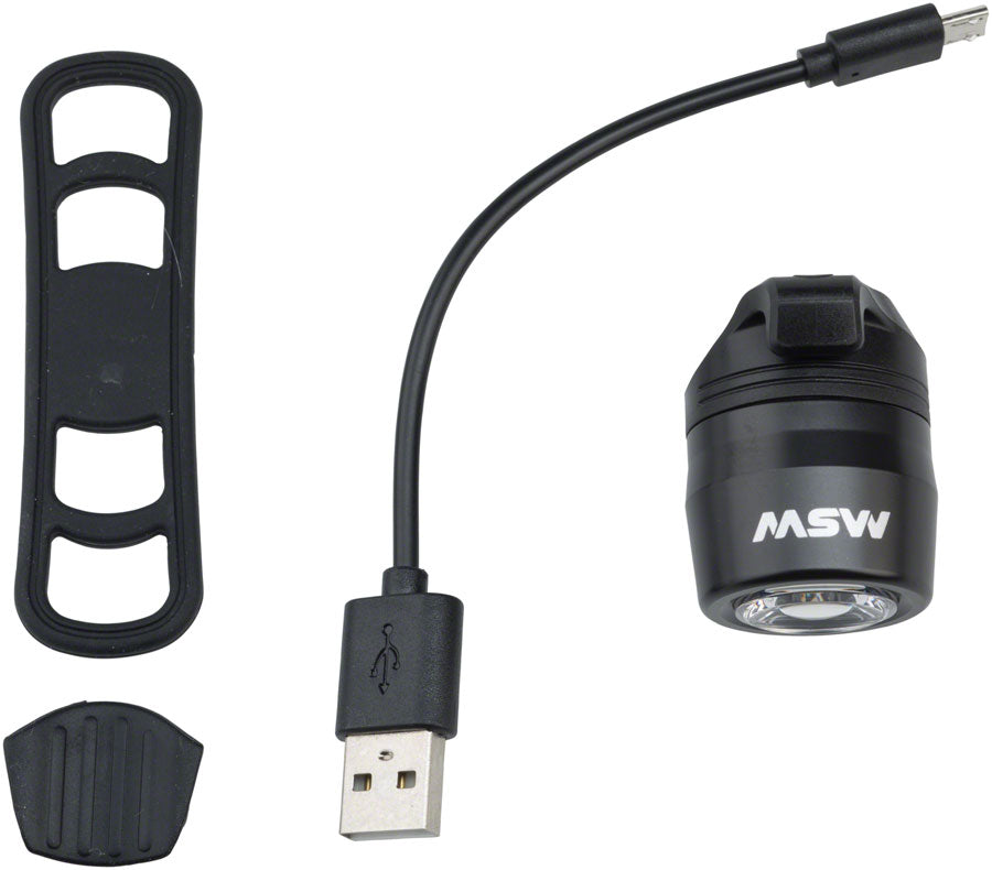 MSW HLT-017 Cricket USB Headlight Black