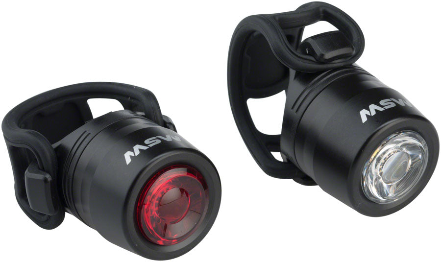 MSW HTL-032 Cricket USB Headlight/Taillight Set Black