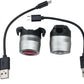 MSW HTL-032 Cricket USB Headlight/Taillight Set Silver
