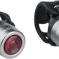 MSW HTL-032 Cricket USB Headlight/Taillight Set Silver