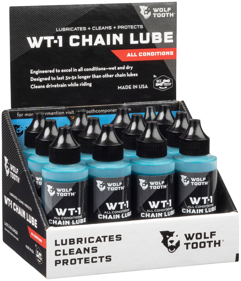 Wolf Tooth WT-1 Chain Lube for All Conditions - 2oz, Pack of 12