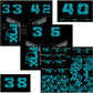 FOX Fork and Shock Decal Kit - Turquoise