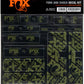 FOX Fork and Shock Decal Kit - Olive Drab