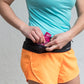Nathan The Zipster Lite Low Profile Stretch Running Belt - Black, X-Small