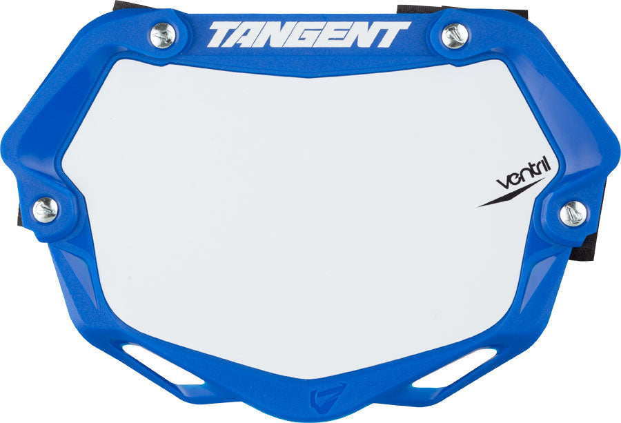 Tangent Mini Ventril 3D Number Plate - Blue/White