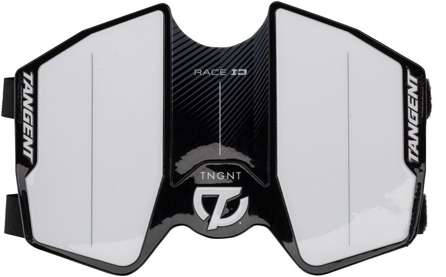 Tangent Side Plate Number Plate - White/Black