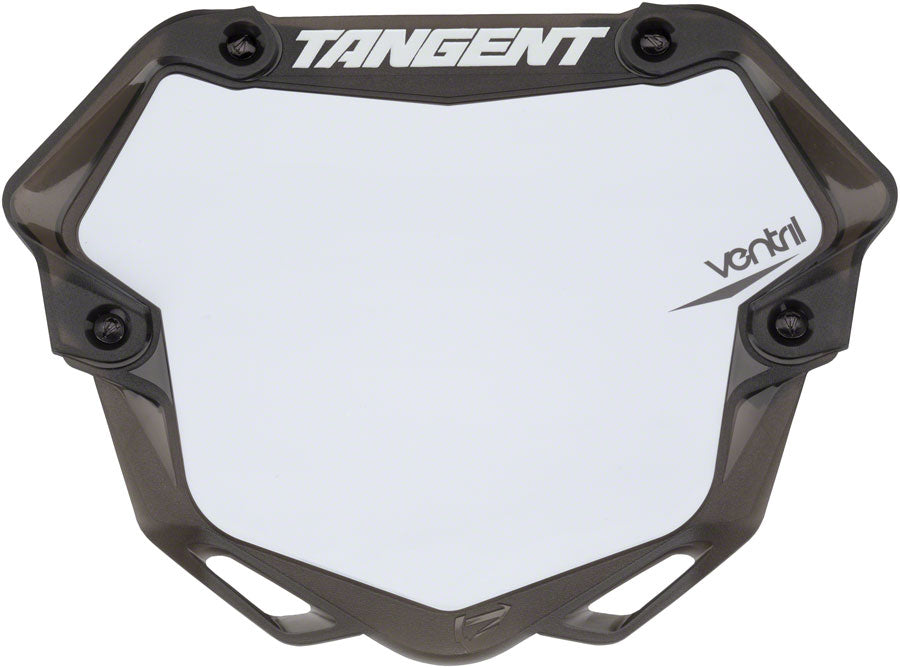 Tangent Pro Ventril 3D Number Plate - Translucent Black/White