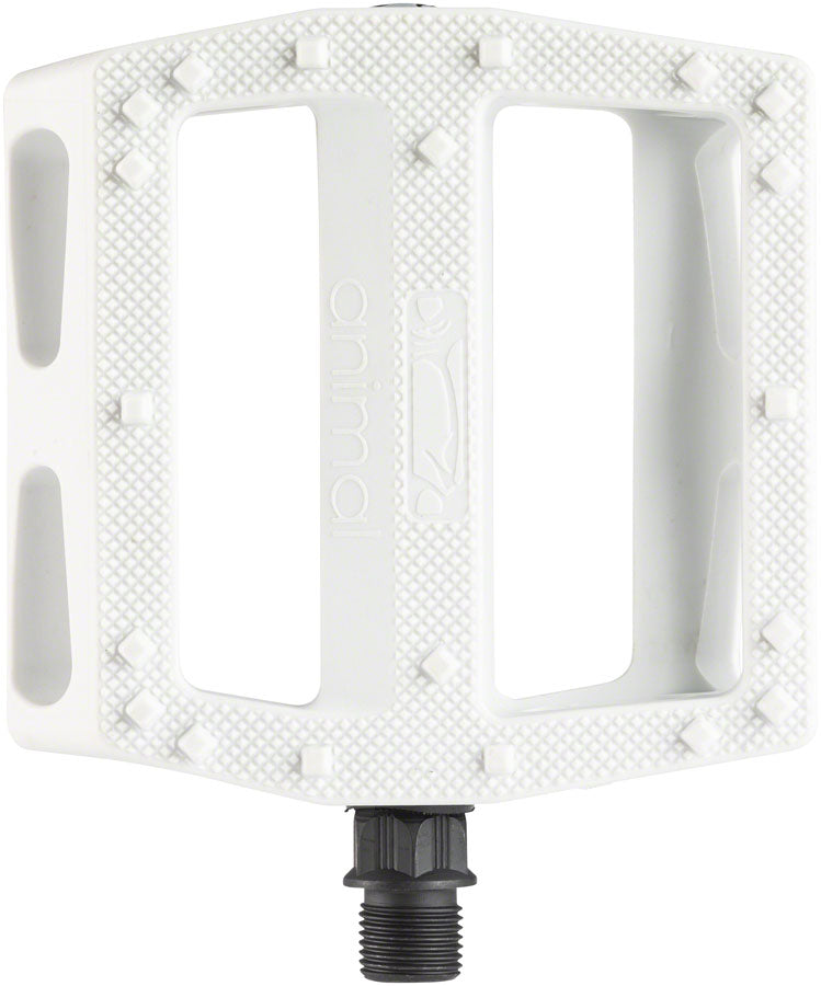 Animal Rat Trap Composite Plastic Flat/Platform Pedals 9/16" White