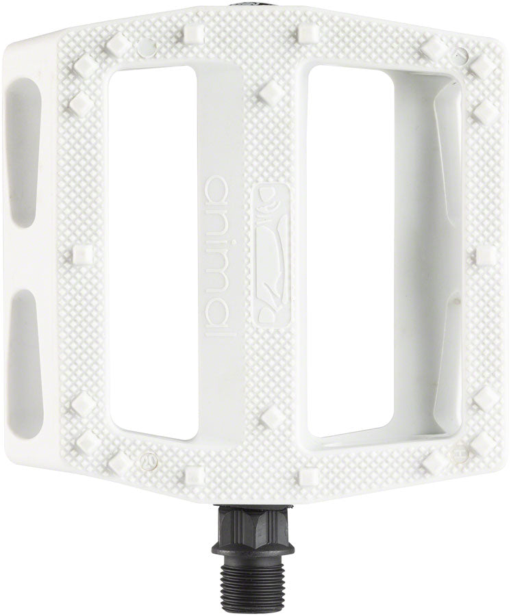 Animal Rat Trap Composite Plastic Flat/Platform Pedals 9/16" White