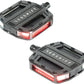 Redshift Arclight Flat Pedals with Lights - Aluminum, 9/16", Black