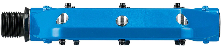 Spank Spoon DC Aluminum 110mm Wide Flat/Platform Pedals 9/16" Blue