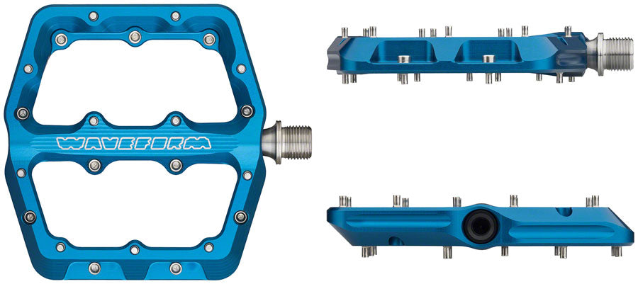 Wolf Tooth Waveform Pedals Flat/Platform Pedals 9/16" Blue