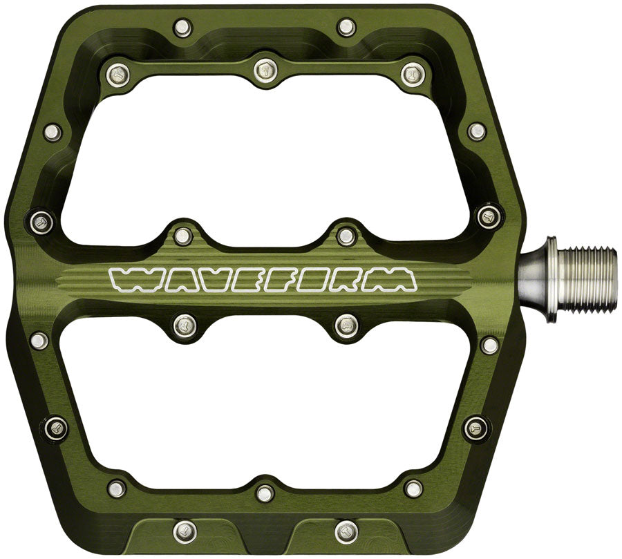Wolf Tooth Waveform Pedals Flat/Platform Pedals 9/16" Green