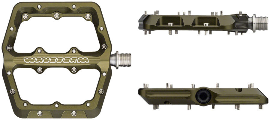 Wolf Tooth Waveform Pedals Flat/Platform Pedals 9/16" Green