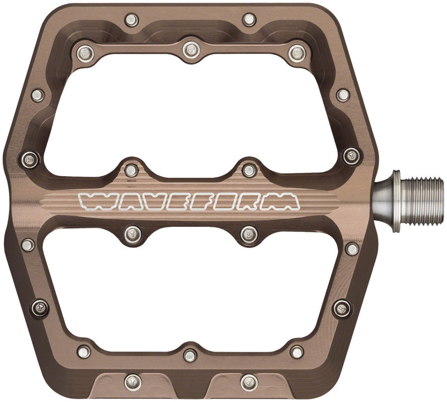 Wolf Tooth Waveform Pedals Flat/Platform Pedals 9/16" Brown