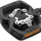 LOOK GEO TREKKING GRIP Pedals - Single Side Clipless with Platform, Chromoly, 9/16", Black