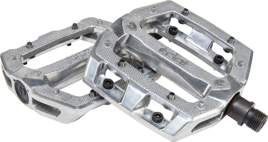 Eclat Slash Aluminum Raw Flat/Platform Pedals 9/16" Gray
