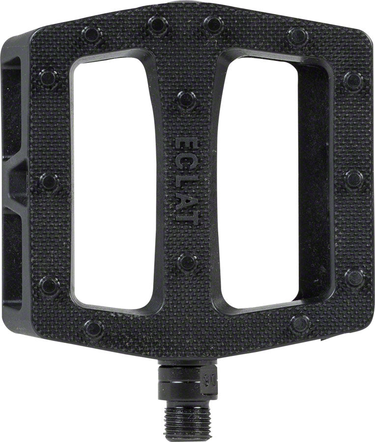 Eclat Seeker Composite Plastic Flat/Platform Pedals 9/16" Black