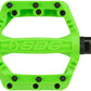 SDG Slater Kids Composite Plastic Neon Flat/Platform Pedals 9/16" Green