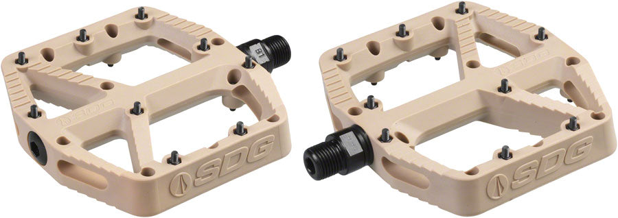 SDG Comp Pedals - Platform, Composite , 9/16" , Tan