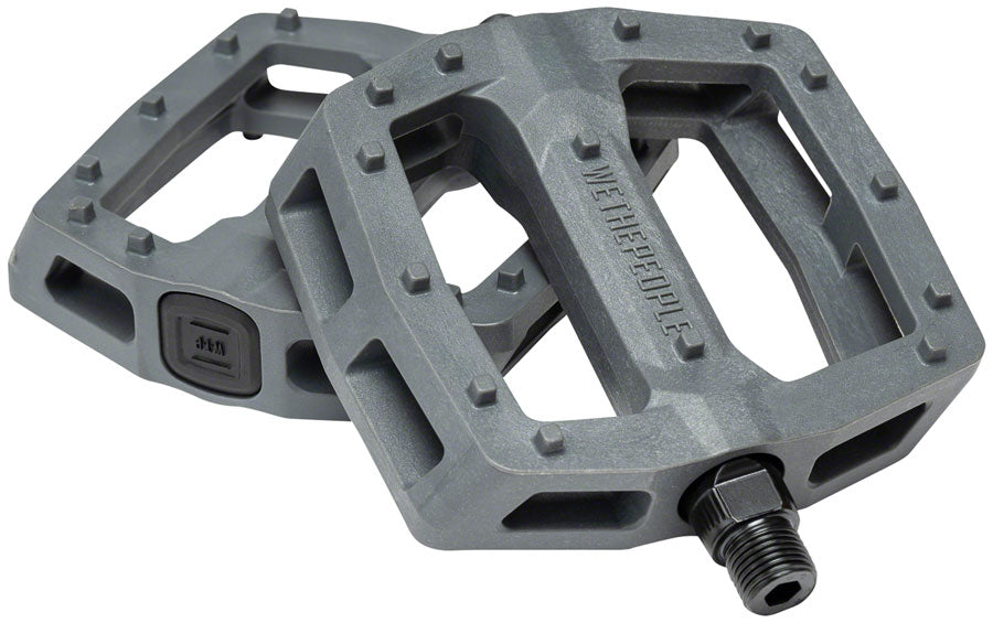 We The People Logic Composite Plastic Flat/Platform Pedals 9/16" Gray