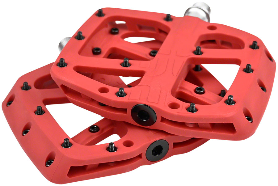 E*thirteen Base Pedals Flat/Platform Pedals 9/16" Red