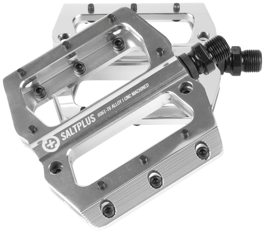 Salt Plus Echo Alloy Polished Flat/Platform Pedals 9/16" Silver