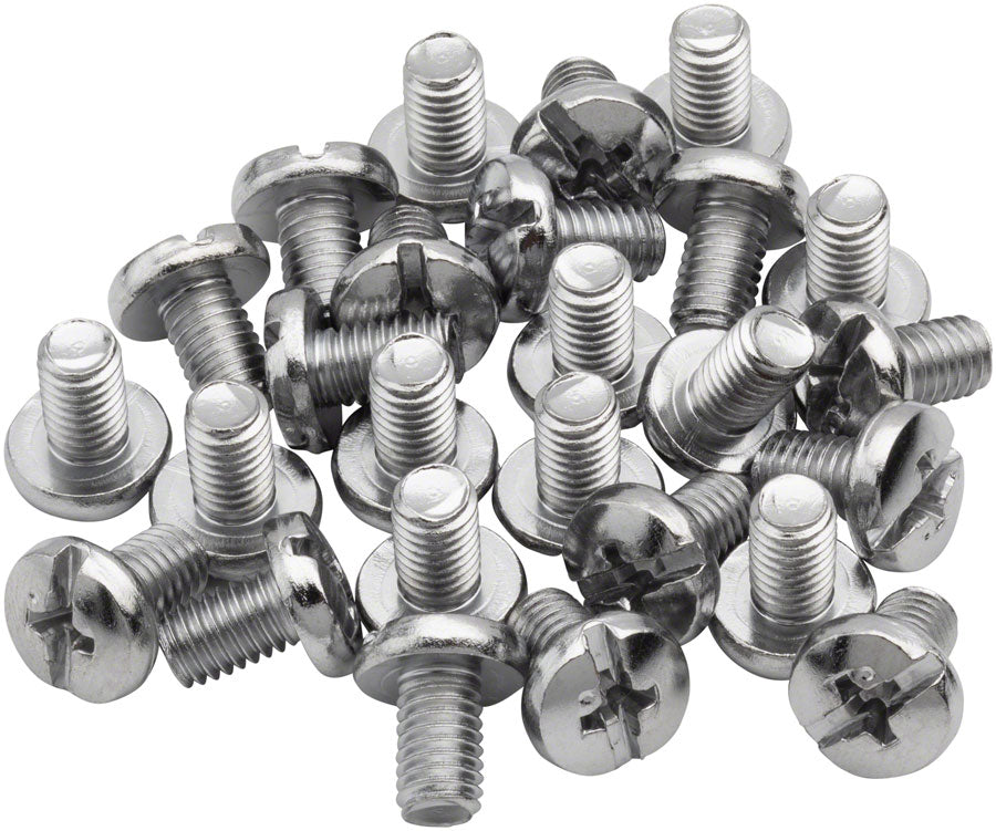 BikeFit Cleat Screws, 25-Pack, 8mm, Universal / Look / Shimano Compatible, 4mm Hex, M5 X 0.8