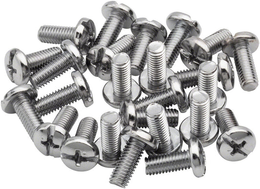 BikeFit Cleat Screws, 25-Pack, 12mm, Universal / Look / Shimano Compatible, 4mm Hex, M5 X 0.8