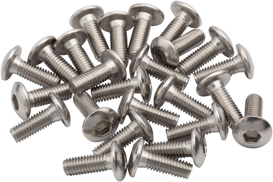 BikeFit Cleat Screws, 25-Pack, 14mm, Universal / Look / Shimano Compatible, 4mm Hex, M5 X 0.8