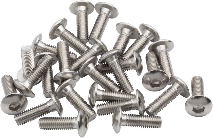 BikeFit Cleat Screws, 25-Pack, 16mm, Universal / Look / Shimano Compatible, 4mm Hex, M5 X 0.8