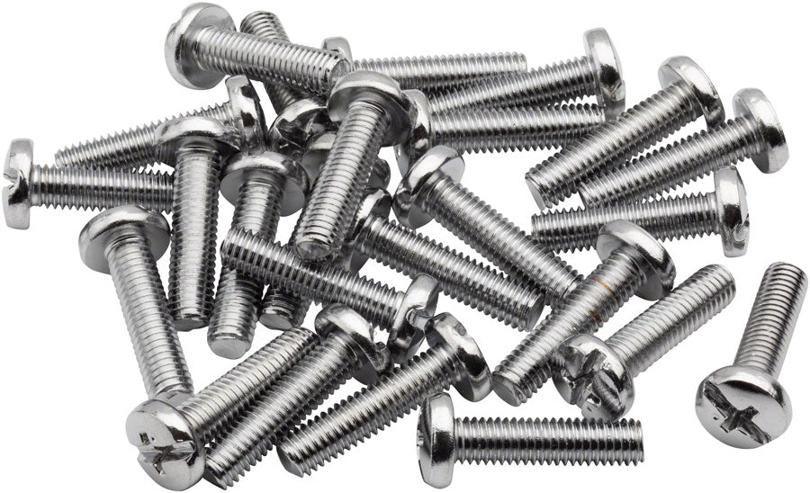 BikeFit Cleat Screws, 25-Pack, 20mm, Universal / Look / Shimano Compatible, 4mm Hex, M5 X 0.8