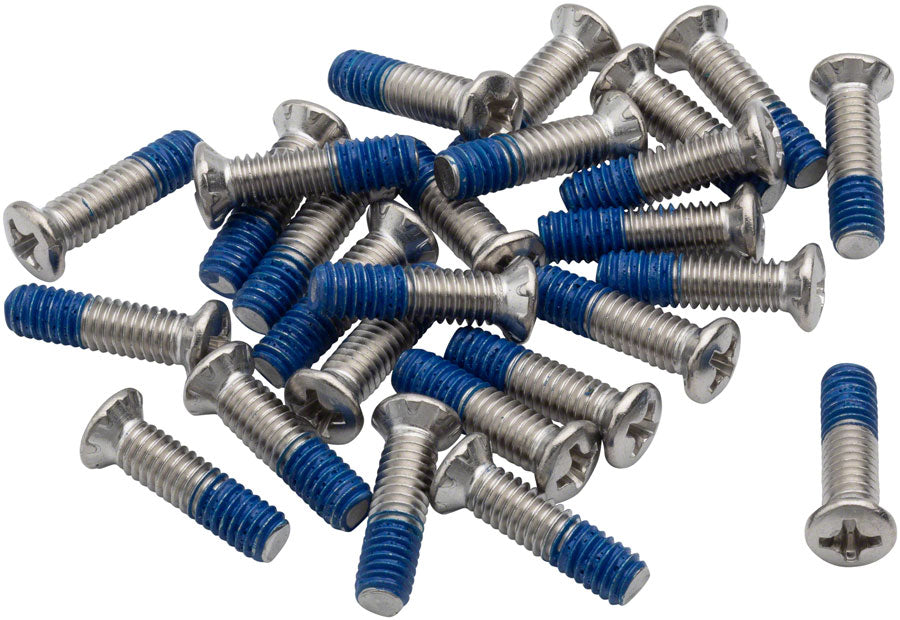 BikeFit Cleat Screws, 25-Pack, 15mm, Wahoo Speedplay Compatible, Phillips Recessed M4 X 0.7