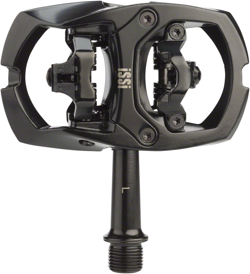 iSSi Trail II Pedals - Dual Sided Clipless with Platform, Aluminum, 9/16", Black, +12