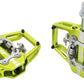 HT Components T1 SX BMX SX Dual Sided Aluminum Apple Clipless Pedals 9/16" Green