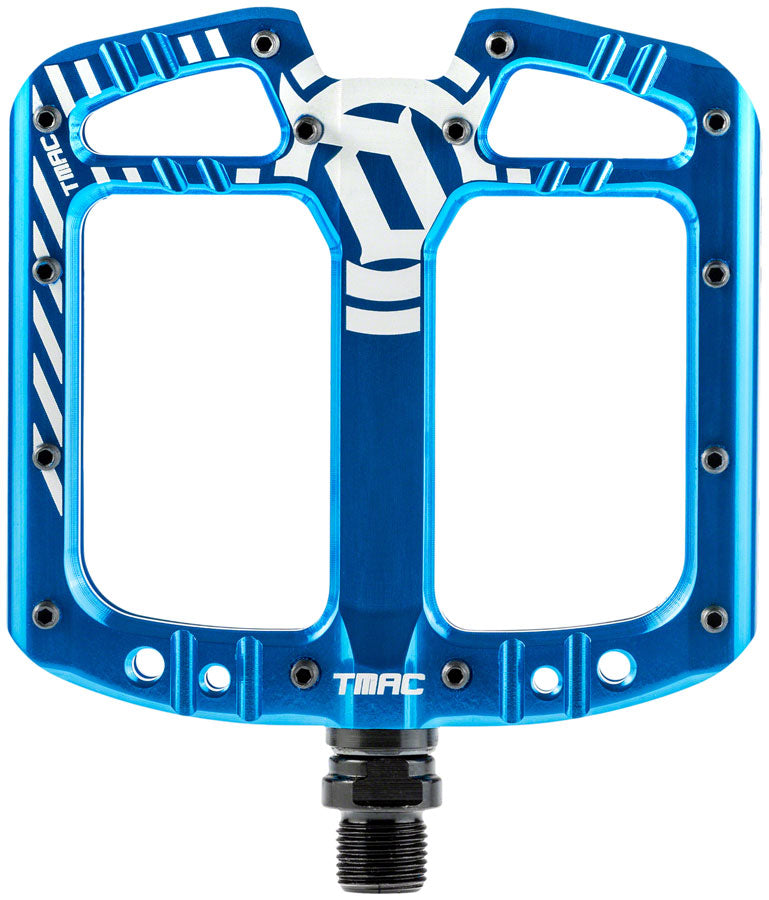 Deity Components DEITY TMAC Aluminum Flat/Platform Pedals 9/16" Blue